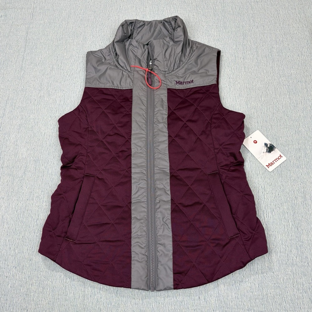 MARMOT LADIE'S FULL ZIP QUILTED VEST FEATHERLESS JACKET SIZE M NWT